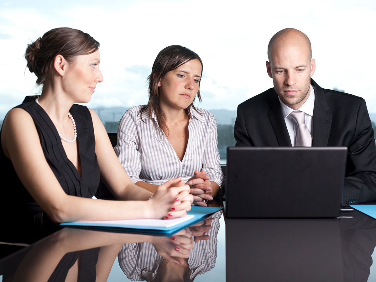 legal team with client